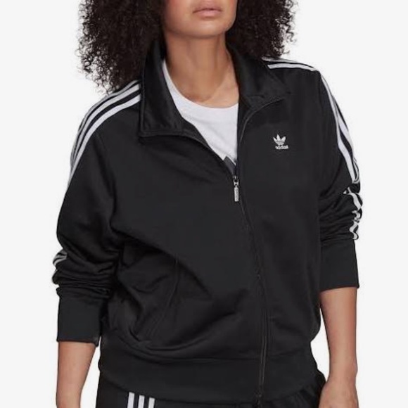 Adidas Original Black Track Jacket with three stripe size small - Picture 4 of 9
